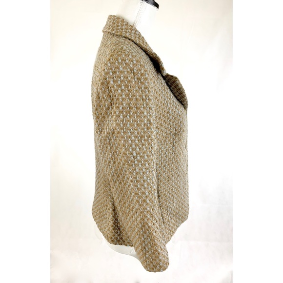 ANN TAYLOR Tweed Wool Button Front Blazer - Picture 3 of 5